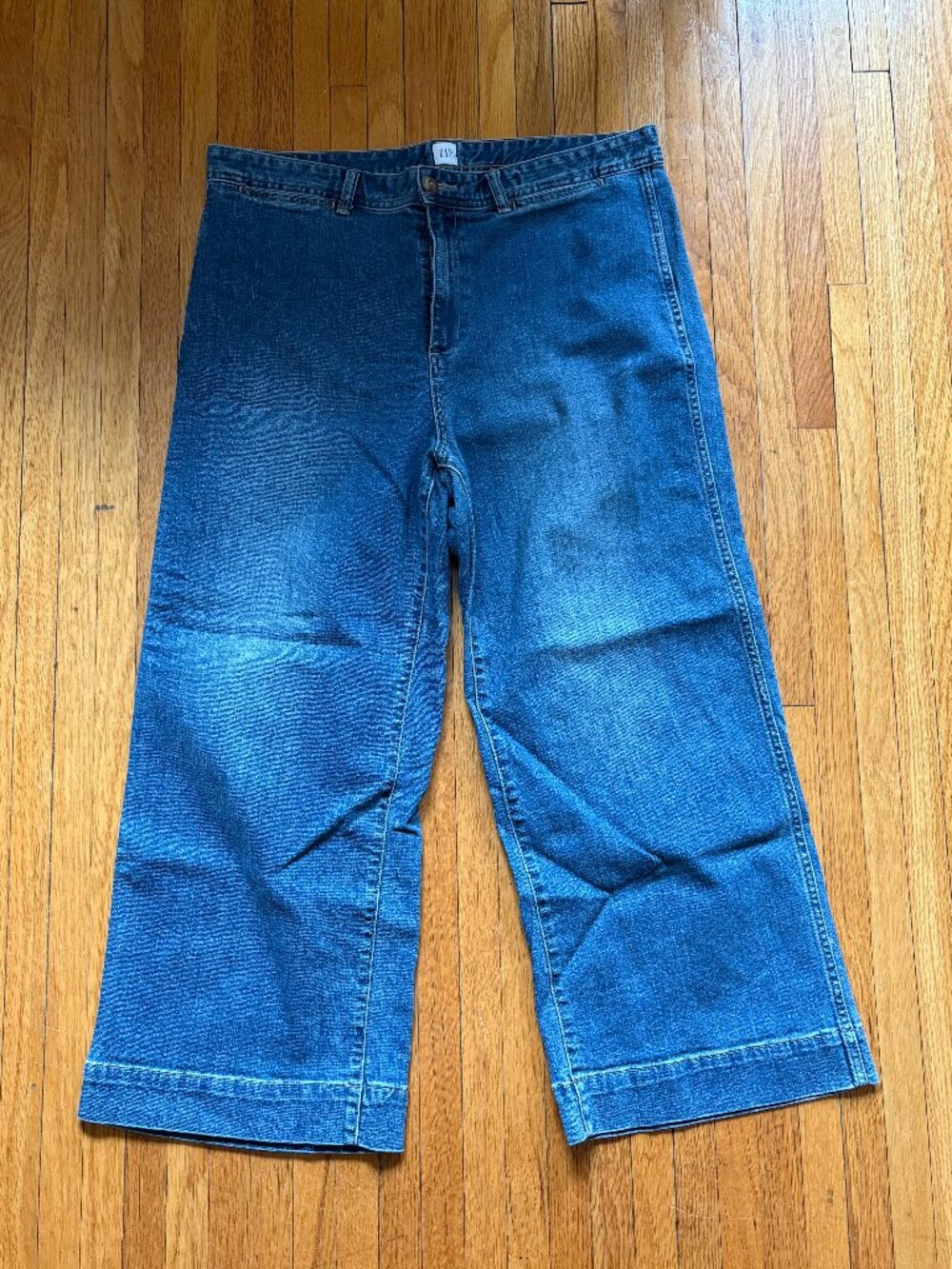 Gap High Rise Wide Leg Crop Jeans, size 16/33